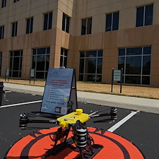 Commercial-Building-Wash-by-Drone-San-Antonio-TX 0